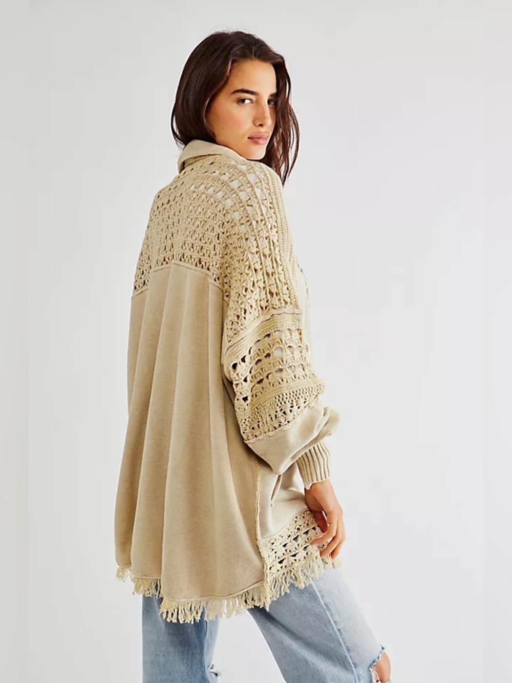 NWT Free People Dune Bug Cardi in Tan size L - Picture 12 of 14